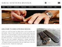 Tablet Screenshot of gregstevensdesign.com